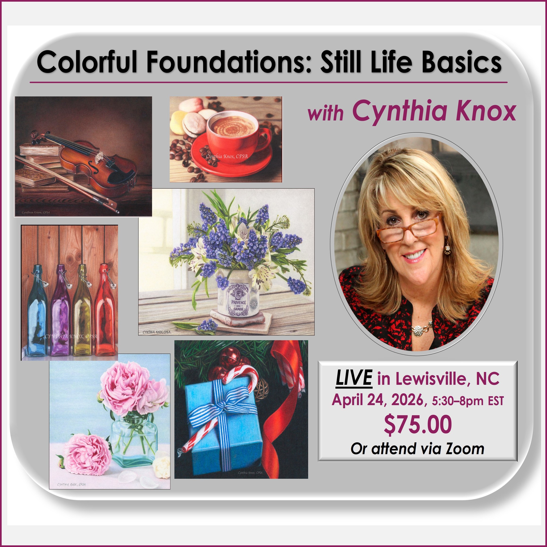 April 24, 2026 - Colorful Foundations: Still Life Basics
