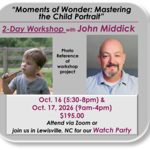 October 16 & 17, 2026 - "Moments of Wonder: Mastering the Child Portrait"